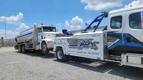 Semi Truck Roadside Houston
